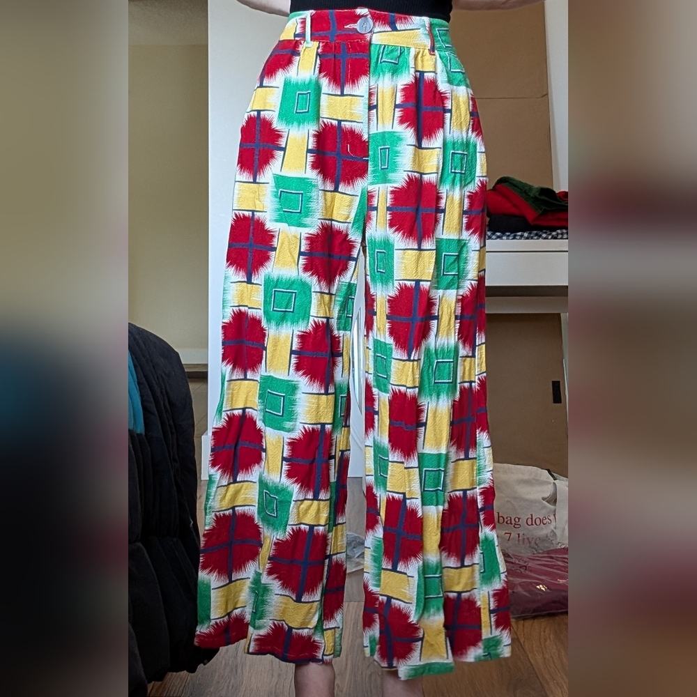 FBC Checkered Linen Pants - Picture 4 of 4